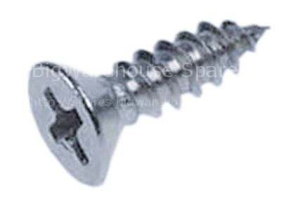Sheet metal screws ø 3,9mm L 13mm SS Qty 20 pcs DIN 7982/ISO 705