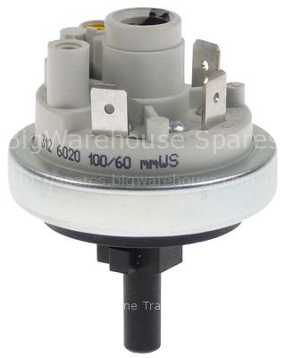 Pressure control pressure range 100/60mbar connection 6mm ø 45mm