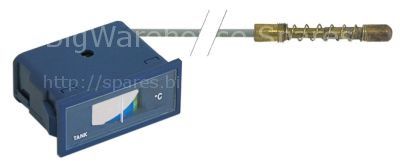 Thermometer mounting measurements 58x25.5mm 0 up to +90°C capill