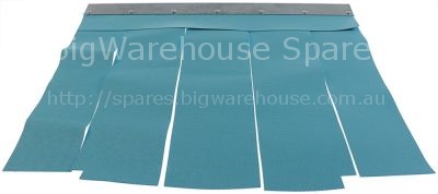 Curtain W 566mm H 555mm warewashing for inlet