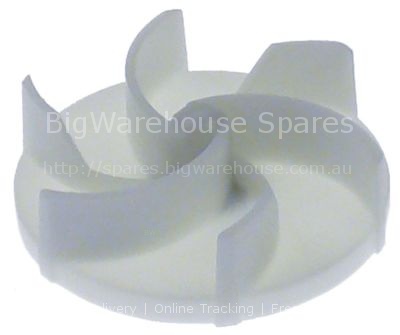 Impellor ø 72 mm H 24 mm rotation direction left thread M6L suit