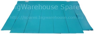 Curtain W 650mm H 520mm complete with rod thickness 1,5mm for in