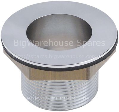Drain fitting with gasket and nut thread 1½" ED ø 70mm ID ø 37mm