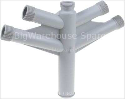 Wash distributor mounting pos. upper ø 51mm L 294mm plastic