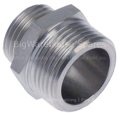 Reducer SS thread 1/2" - 3/4" Qty 1 pcs L1 27mm WS 27