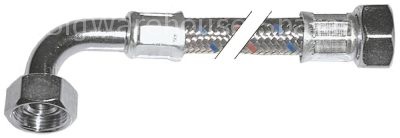 Flex hose SS braid straight-curved DN15 connection 1: 3/4" conne