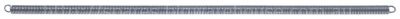Tension spring ø 9,6mm total length 415mm wire gauge ø 1,6mm for