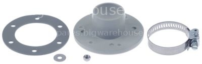 Base part kit ø 87mm ID ø 35mm H 34mm for overflow pipe