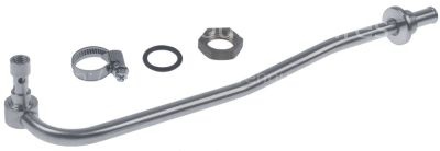 Rinse arm support mounting pos. lower H 50mm L 353mm hose ø 1/2"