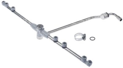 Rinse arm L 460mm nozzles 7 mounting ø 14mm with holder