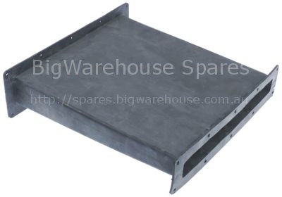 Formed hose L 340mm EPDM warewashing black W 330mm H 95mm