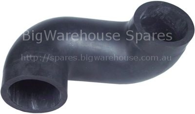 Extraction hose hose ext. ø 80mm hose int. ø 60mm L 240mm rubber