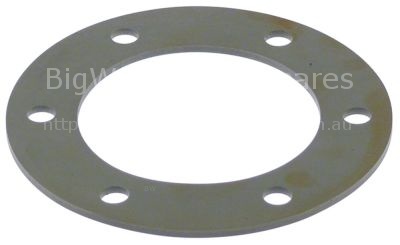 Gasket ED ø 83,5mm ID ø 52mm rubber hole distance 34mm thickness