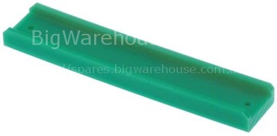 Sliding rail for transport system L 130mm W 25mm H 12mm hole ø 3