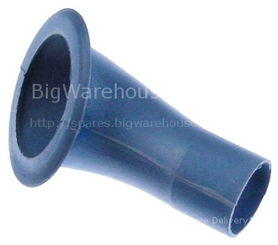 Funnel ø 22mm for rinse aid L 83mm blue