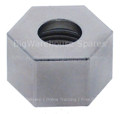 Union nut thread 3/8" H 14mm zinc-coated steel WS 22 Qty 1 pcs I
