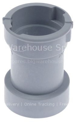 Connecting piece for wash arm mounting pos. upper ø 48mm H 70mm