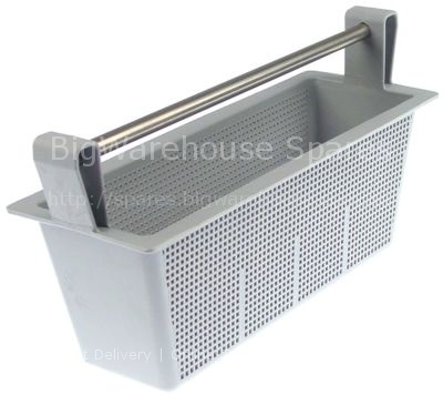 Filter with handle H 105mm L 280mm W 100mm plastic rectangular