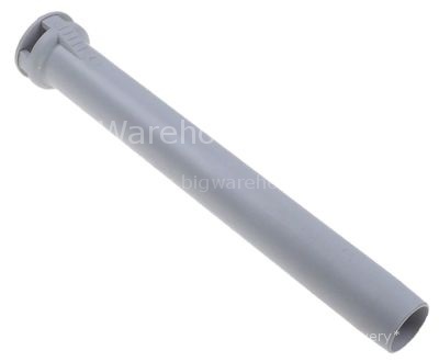 Overflow pipe L 290mm ø 37mm total length 320mm