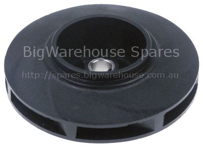 Impellor ø 136 mm H 38 mm shaft ø 14 mm blades 7