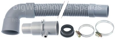 Drain hose DN32 L 1600mm straight ø inside 33mm straight ext. ø