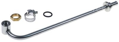 Rinse arm support mounting pos. lower kit L 320mm hose ø 13mm