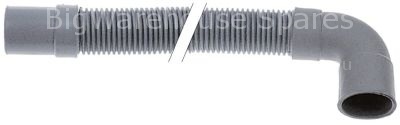 Drain hose DN32 L 1500mm straight ø inside 33mm straight ext. ø