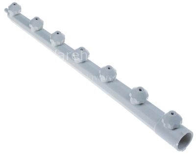 Wash arm L 594mm nozzles 7 mounting pos. lower complete