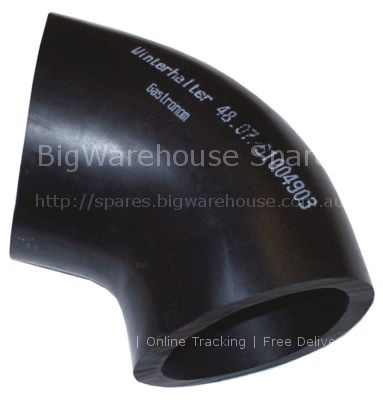 Formed hose L-shape hose ext. ø 78mm hose int. ø 62mm