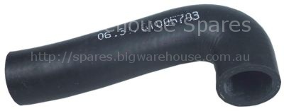 Formed hose L 150mm L hose ext. ø 33mm hose int. ø 25mm