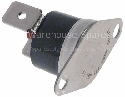 Bi-metal safety thermostat hole distance 5,3mm switch-off temp.