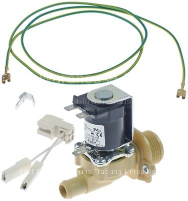 Solenoid valve kit single straight 230VAC inlet 3/4" outlet 14,5