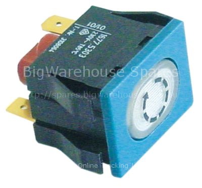Indicator light mounting measurements 30x22mm 230V white connect