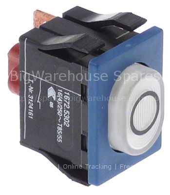 Momentary push switch mounting measurements 30x22mm oval white 1