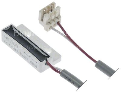 Magnetic switch L 32mm W 15mm 1NO 250V 1A P max. 100W connection