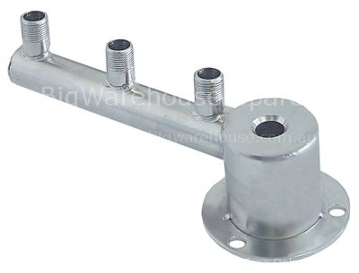 Wash arm H 70mm L 200mm nozzles 3 mounting pos. lower