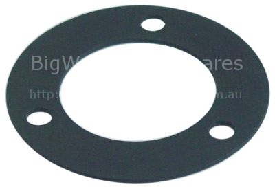Gasket for wash arm support ø ø60/101mm rubber thickness 2mm wit