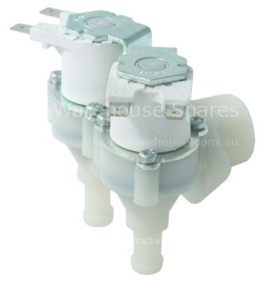 Solenoid valve double angled 230VAC inlet 3/4" outlet 13mm DN10