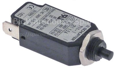 Overload switch 1-pole drop-away current 1,5A rated 240V nominal