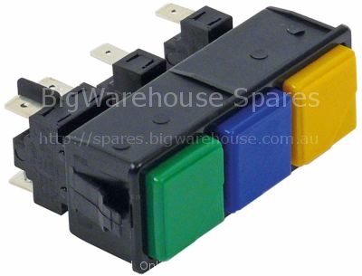 Switch combination mounting measurements 28,5x77,5mm square