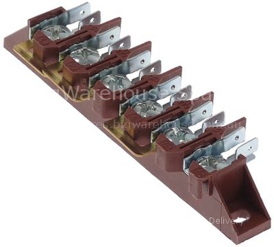 Power terminal block 6-pole max. 40A max 450V connection M6/male