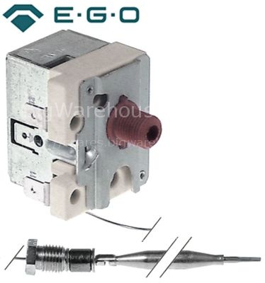 Safety thermostat switch-off temp. 230°C 1-pole 1NC 0,5A probe ø