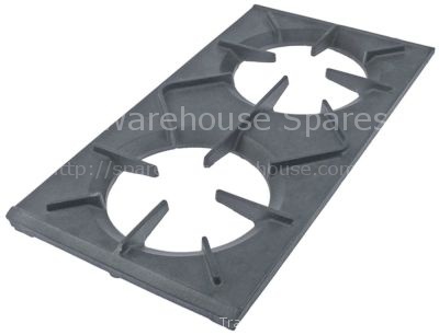 Pan support W 295mm L 560mm H 37mm mounting pos. centre