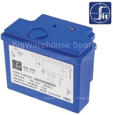 Ignition box SIT type 503EFD electrodes 1  waiting time 1,5 s sa
