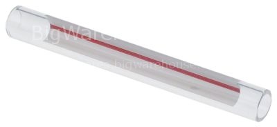 Water level tube  11mm H 95mm marking whitered