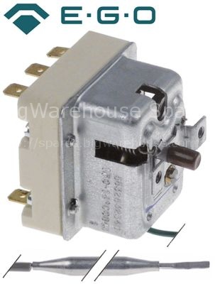 Safety thermostat switch-off temp. 170°C 3-pole 3NC probe ø 6mm