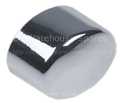 Push button size 13x17mmmm chrome-plated