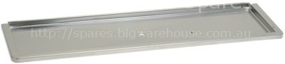 BACINELLA RACCOGLIGOCCE INOX 2 GRUPPI dimensioni esterne 693x203