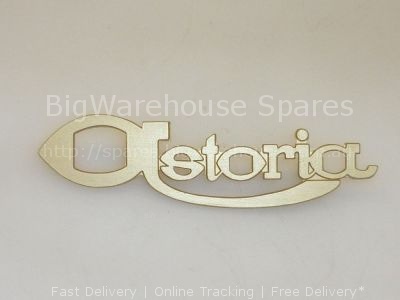 Sign TARGHETTA ALL. "ASTORIA" TRAFORATA