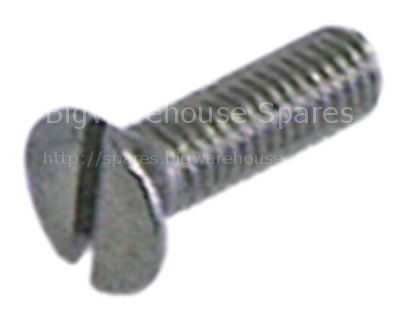 Countersunk screw thread M5 L 20mm SS DIN 963/ISO 2009 Qty 20 pc